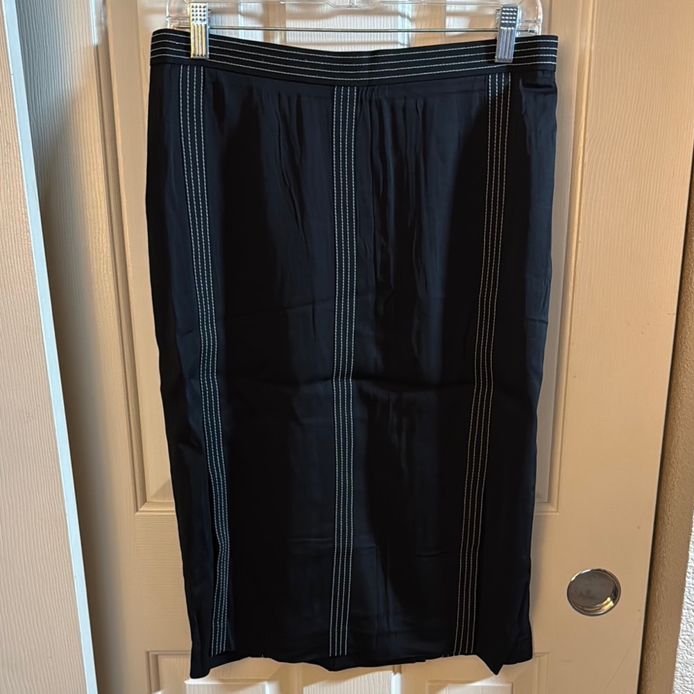 Ann Taylor Black Midi Pencil Skirt for Work